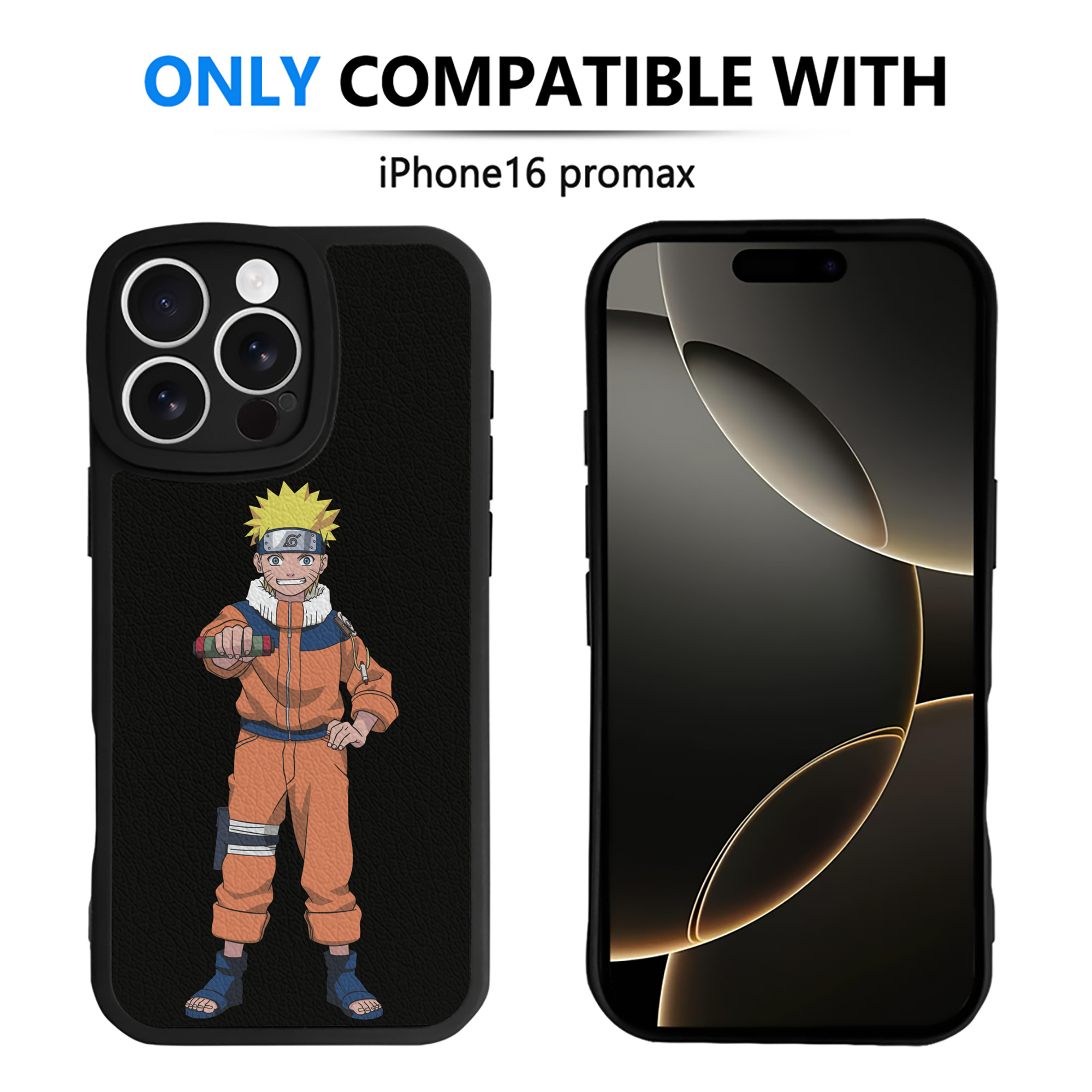 （画像用） NARUTO -ナルト- うずまき ナルト Uzumaki Naruto 【iPhone 16シリーズ対応】シリコンスマホケース（レザー調） 材質：シリコン